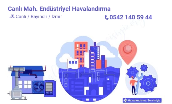Canlı endüstriyel havalandırma sistemleri imalat firması iletişim bilgileri
