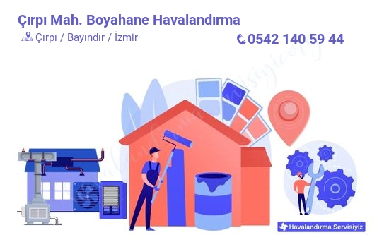 Çırpı boyahane havalandırma sistemleri imalat firması iletişim bilgileri